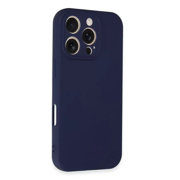 Apple İphone 16 Pro Kılıf First Silikon - Lacivert