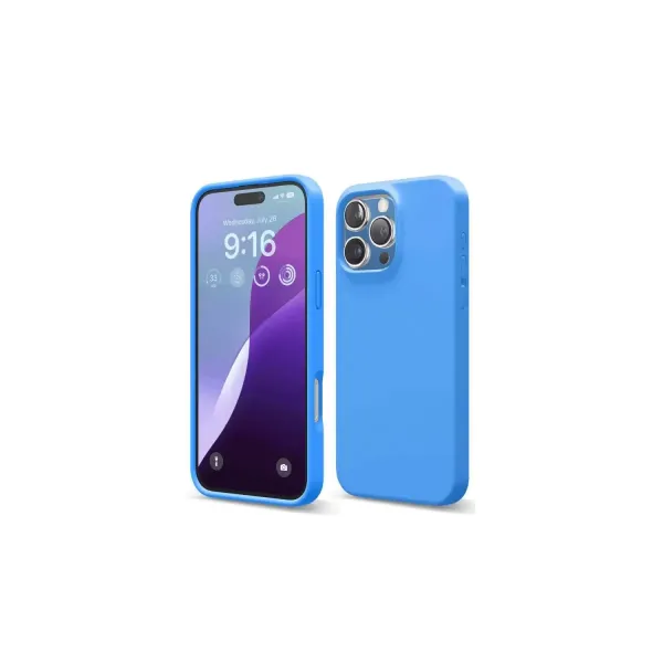 Apple İphone 16 Pro Kılıf First Silikon - Mavi