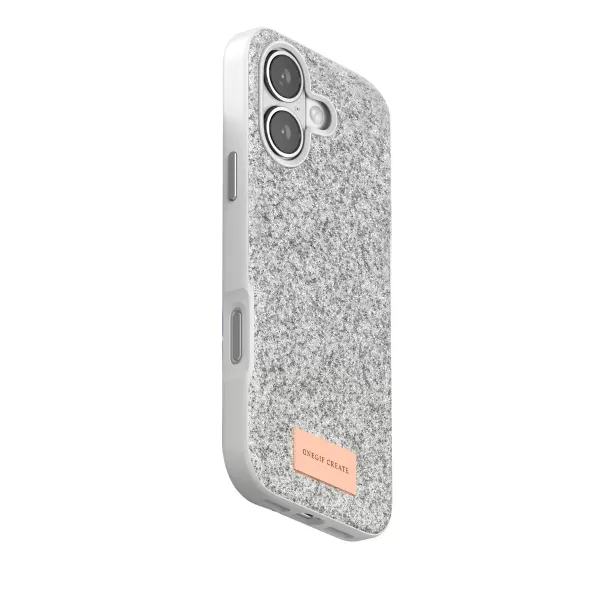 Onegif Apple İphone 17 Bright Simli Kapak - Beyaz