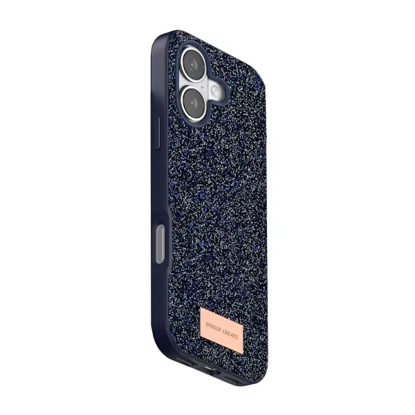 Onegif Apple İphone 17 Bright Simli Kapak - Mavi