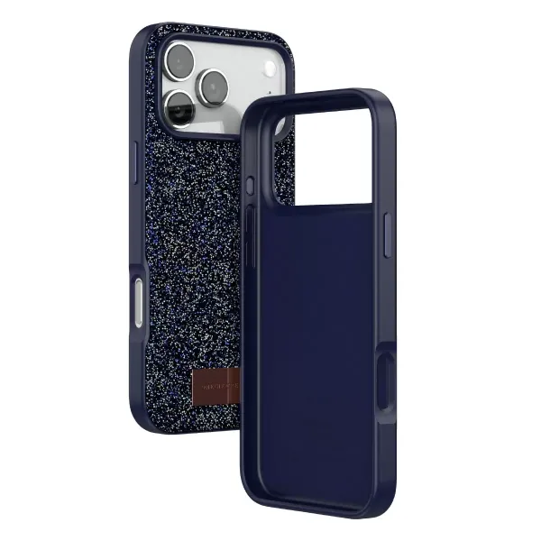 Onegif Apple İphone 17 Pro Bright Simli Kapak - Mavi