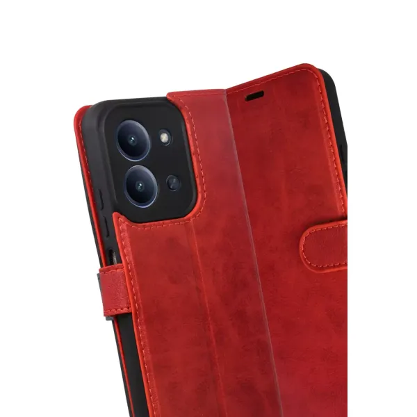 Xiaomi Redmi 15c 4g Trend S Plus Kapaklı Kılıf - Kırmızı