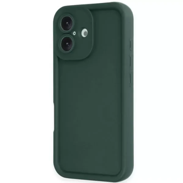 Apple İphone 16 Kılıf Viera Silikon - Koyu Yeşil