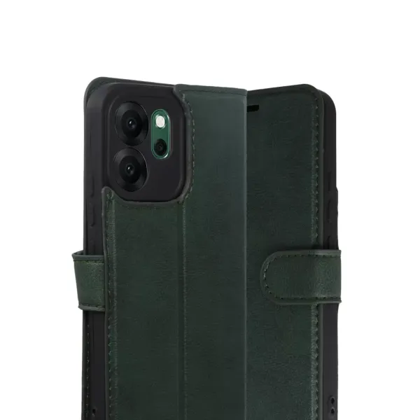 Oppo Reno 14f Trend S Plus Kapaklı Kılıf - Yeşil