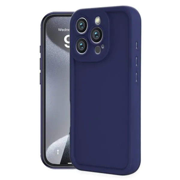 Apple İphone 16 Pro Kılıf Viera Silikon - Lacivert