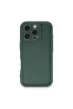 Apple İphone 16 Pro Kılıf Viera Silikon - Koyu Yeşil