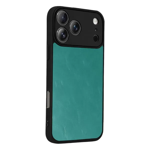 Apple İphone 17 Pro Aras Deri Kapak - Açık Yeşil
