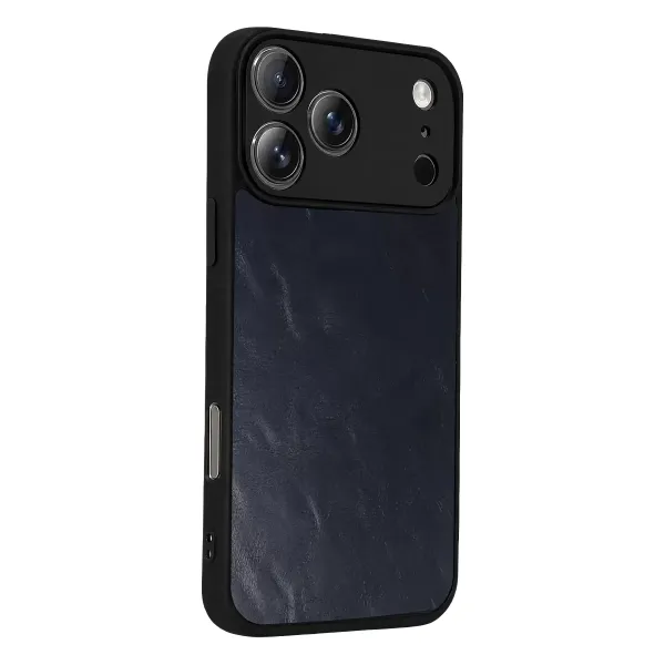 Apple İphone 17 Pro Aras Deri Kapak - Lacivert