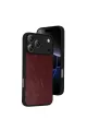 Apple İphone 17 Pro Max Aras Deri Kapak - Bordo