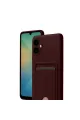 Samsung Galaxy A07 4g Kelvin Kartvizitli Silikon - Bordo