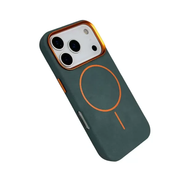 Joko Apple İphone 17 Pro Max Luno Deri Magsafe Kapak - Yeşil