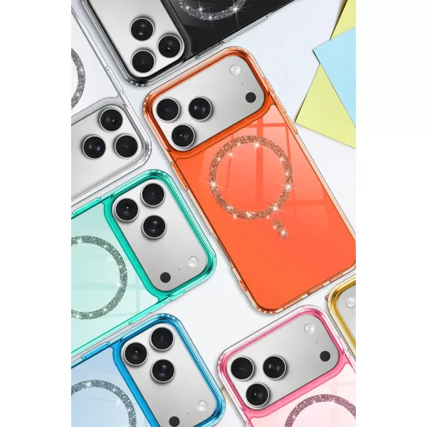 Apple İphone 17 Pro Max Live Diamond Magsafe Kapak - Pembe