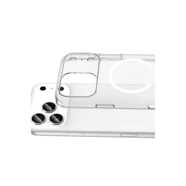 Apple İphone 17 Pro Max Combo Sert Şeffaf Magsafe Kapak - Şeffaf