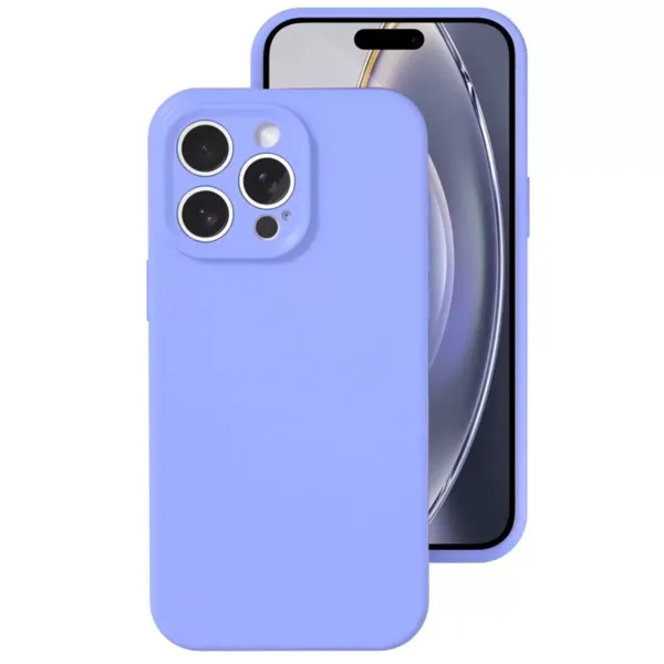 Apple İphone 16 Pro Kılıf Nano İçi Kadife Silikon - Lila