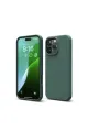 Apple İphone 16 Pro Kılıf Nano İçi Kadife Silikon - Koyu Yeşil