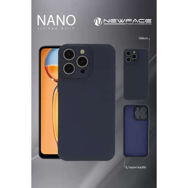 Apple İphone 16 Pro Kılıf Nano İçi Kadife Silikon - Koyu Yeşil