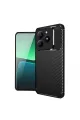 Realme C61 Kılıf Auto Focus Karbon Kapak - Siyah