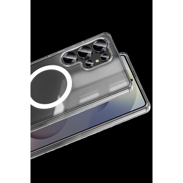 Samsung Galaxy S26 Ultra Magneticsafe Şeffaf Silikon - Şeffaf