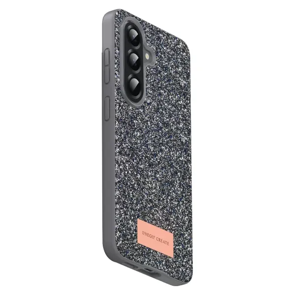Onegif Samsung Galaxy A17 5g Bright Simli Kapak - Gümüş