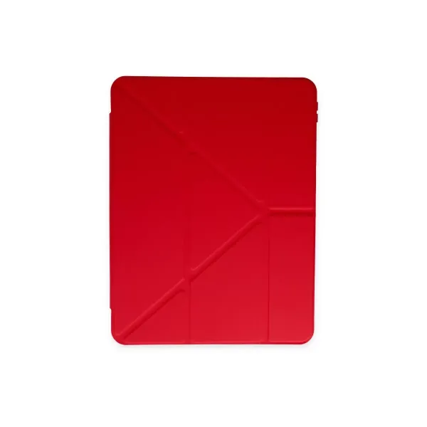 Apple İpad Pro 11 (2024) Kılıf Kalemlikli Mars Tablet Kılıfı - Kırmızı