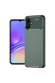 Samsung Galaxy A06 Kılıf Auto Focus Karbon Kapak - Koyu Yeşil