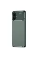 Samsung Galaxy A06 Kılıf Auto Focus Karbon Kapak - Koyu Yeşil