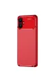 Samsung Galaxy A06 Kılıf Auto Focus Karbon Kapak - Kırmızı