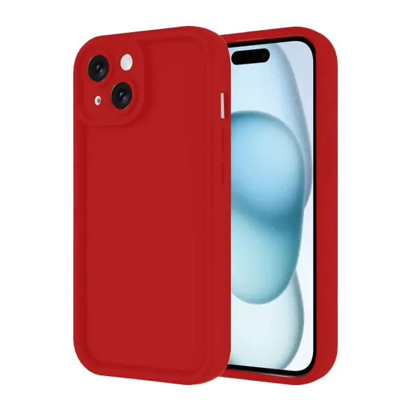 Apple İphone 14 Kılıf Viera Silikon - Kırmızı