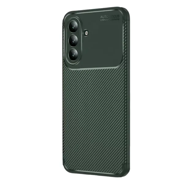 Samsung Galaxy S26 Auto Focus Karbon Kapak - Koyu Yeşil