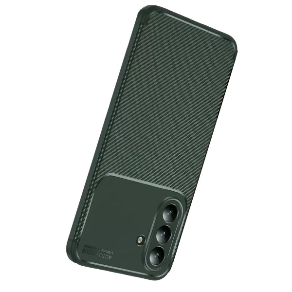 Samsung Galaxy S26 Auto Focus Karbon Kapak - Koyu Yeşil