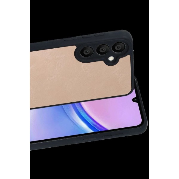 Samsung Galaxy A37 5g Aras Deri Kapak - Pudra