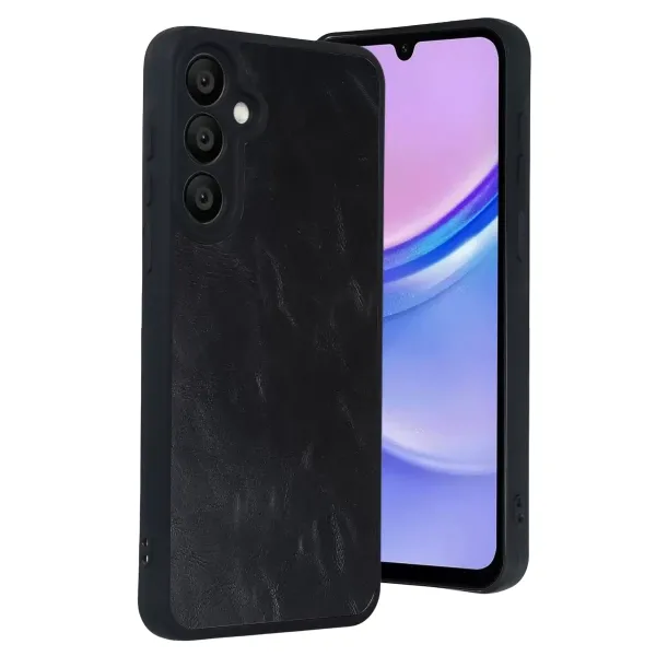 Samsung Galaxy A37 5g Aras Deri Kapak - Siyah