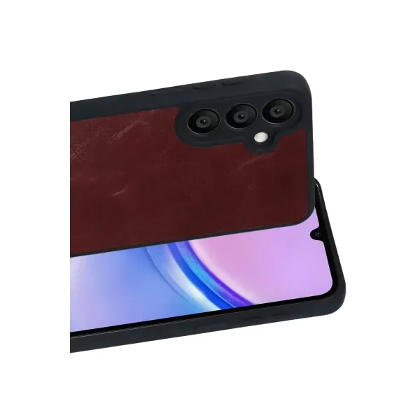 Samsung Galaxy A57 5g Aras Deri Kapak - Bordo