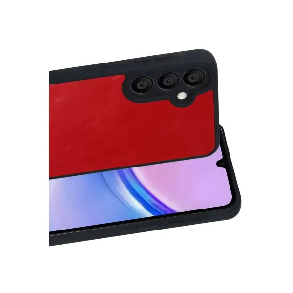 Samsung Galaxy A57 5g Aras Deri Kapak - Kırmızı