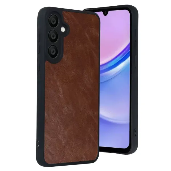 Samsung Galaxy A57 5g Aras Deri Kapak - Taba
