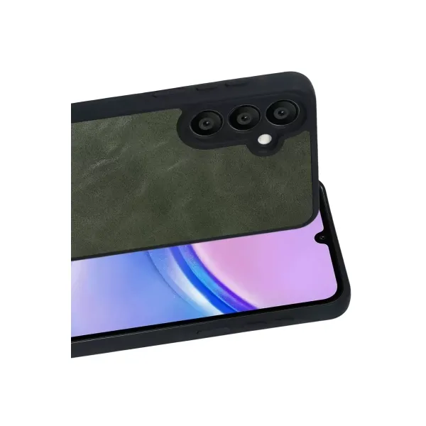 Samsung Galaxy A57 5g Aras Deri Kapak - Yeşil