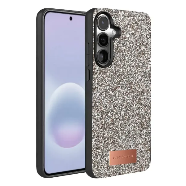 Onegif Samsung Galaxy A37 5g Bright Simli Kapak - Gümüş