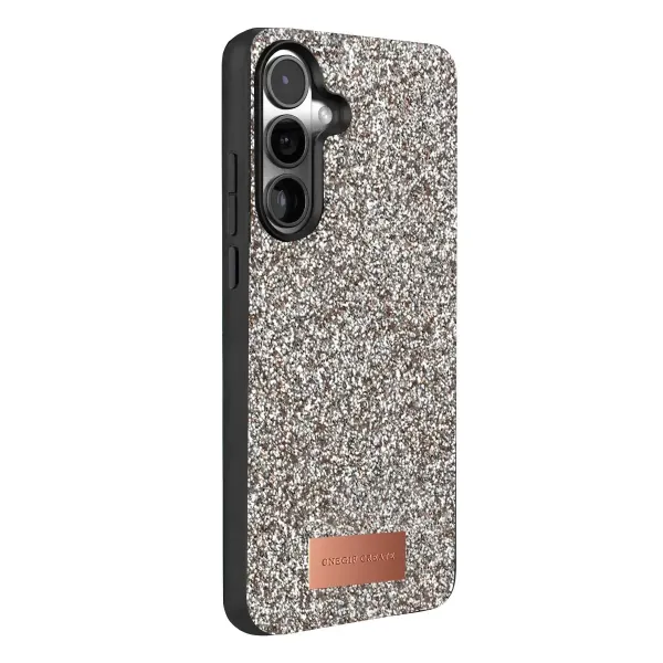 Onegif Samsung Galaxy A37 5g Bright Simli Kapak - Gümüş