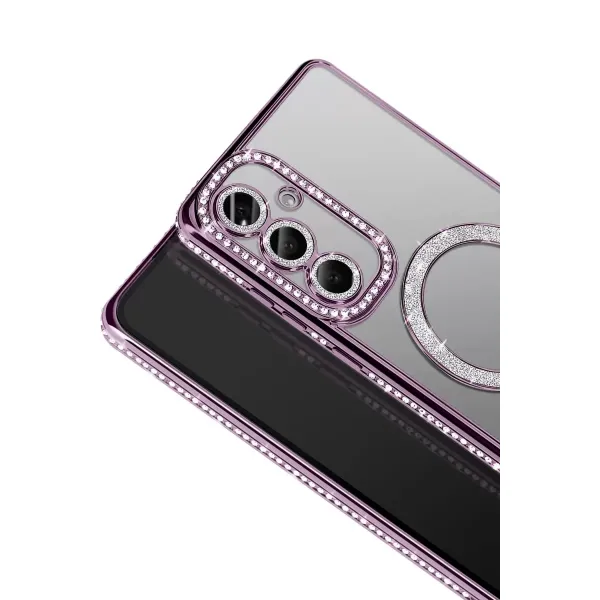 Joko Samsung Galaxy A57 5g Joke Simli Magneticsafe Kılıf - Derin Mor