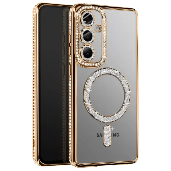 Joko Samsung Galaxy A57 5g Joke Simli Magneticsafe Kılıf - Gold