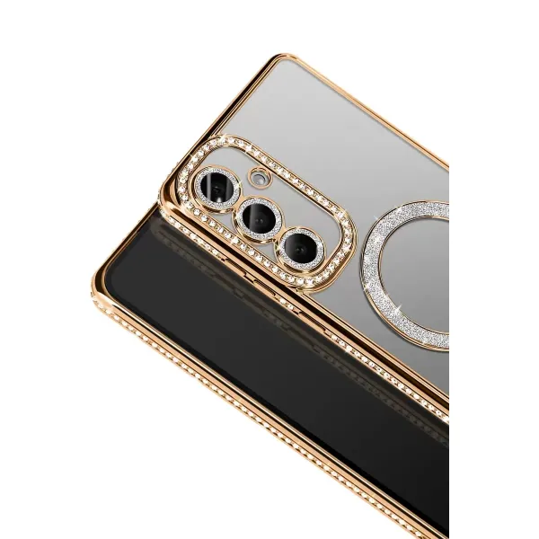 Joko Samsung Galaxy A57 5g Joke Simli Magneticsafe Kılıf - Gold