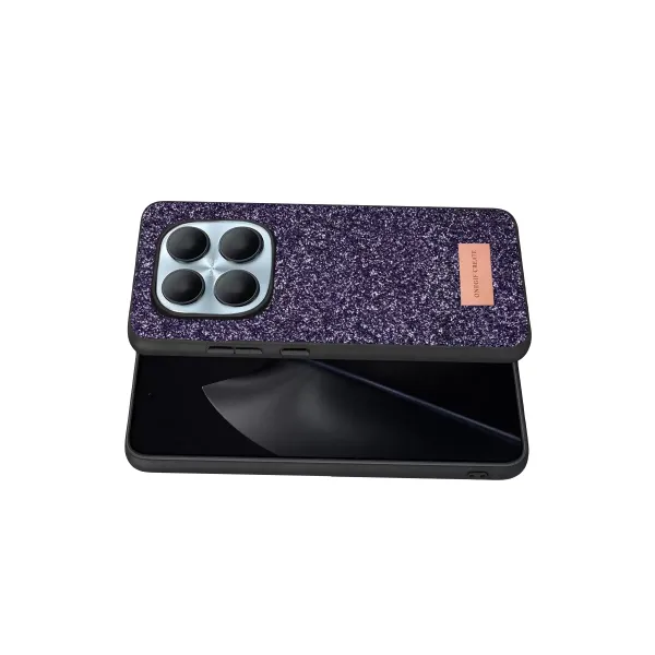 Onegif Xiaomi Redmi Note 15 Pro 5g Bright Simli Kapak - Derin Mor
