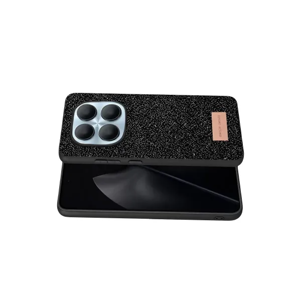 Onegif Xiaomi Redmi Note 15 Pro 5g Bright Simli Kapak - Siyah