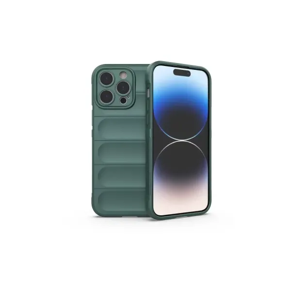 Apple İphone 16 Pro Kılıf Optimum Silikon - Koyu Yeşil