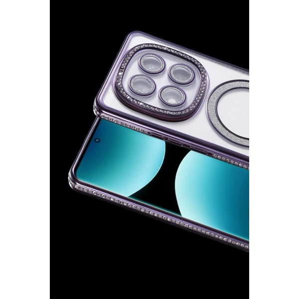 Xiaomi Redmi Note 15 Pro Plus 5g Joke Simli Magneticsafe Kılıf - Derin Mor
