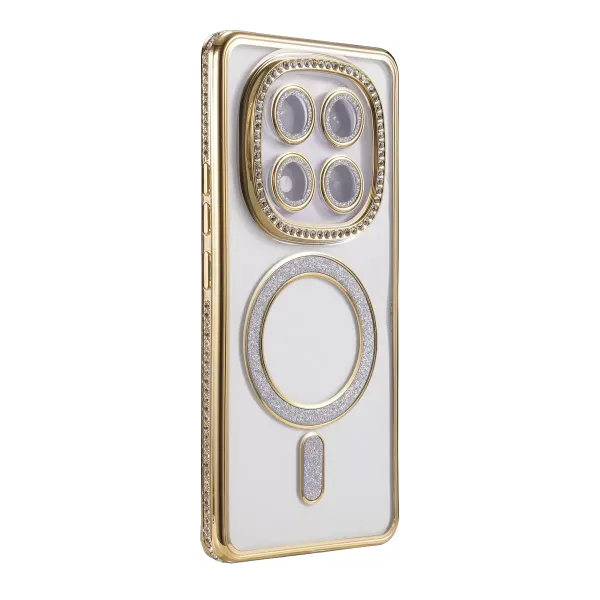 Xiaomi Redmi Note 15 Pro Plus 5g Joke Simli Magneticsafe Kılıf - Gold