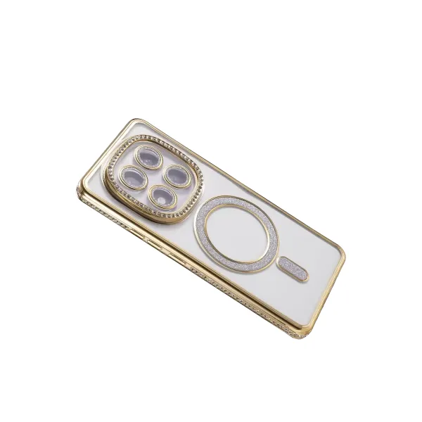 Xiaomi Redmi Note 15 Pro Plus 5g Joke Simli Magneticsafe Kılıf - Gold