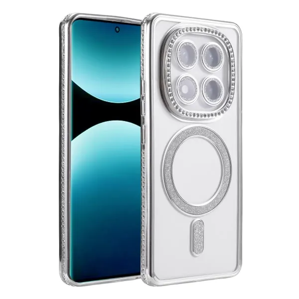 Xiaomi Redmi Note 15 Pro Plus 5g Joke Simli Magneticsafe Kılıf - Gümüş