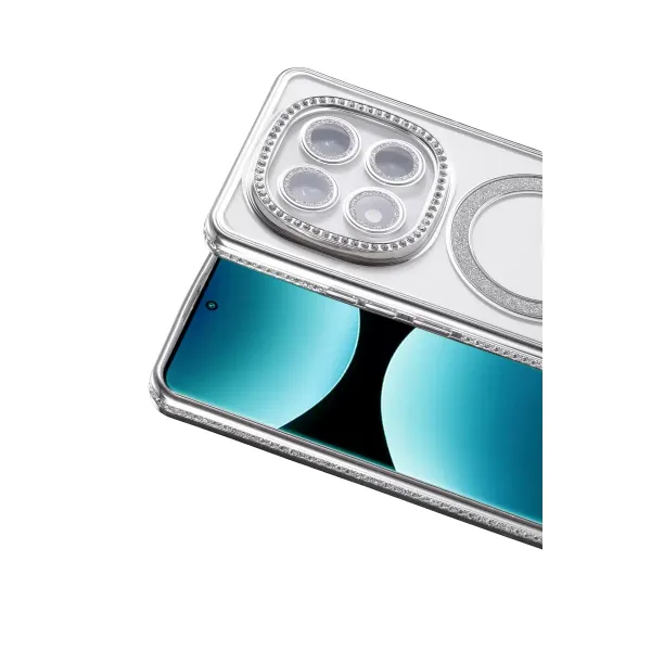 Xiaomi Redmi Note 15 Pro Plus 5g Joke Simli Magneticsafe Kılıf - Gümüş