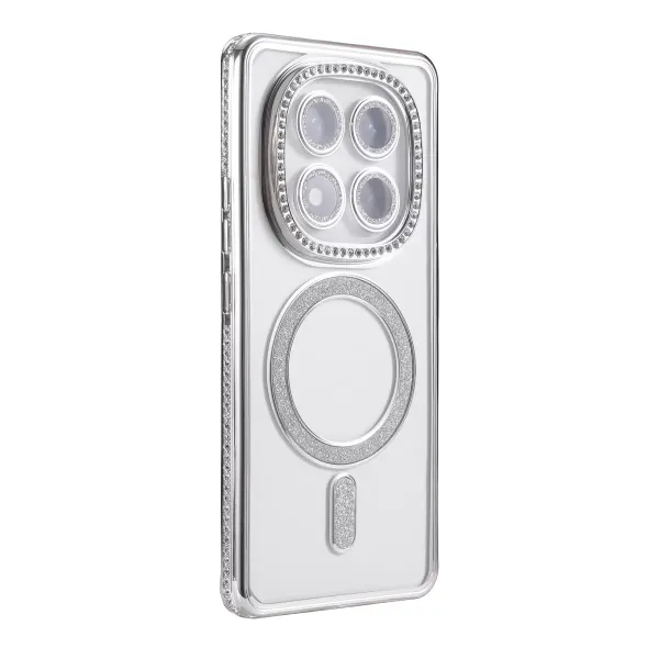 Xiaomi Redmi Note 15 Pro Plus 5g Joke Simli Magneticsafe Kılıf - Gümüş